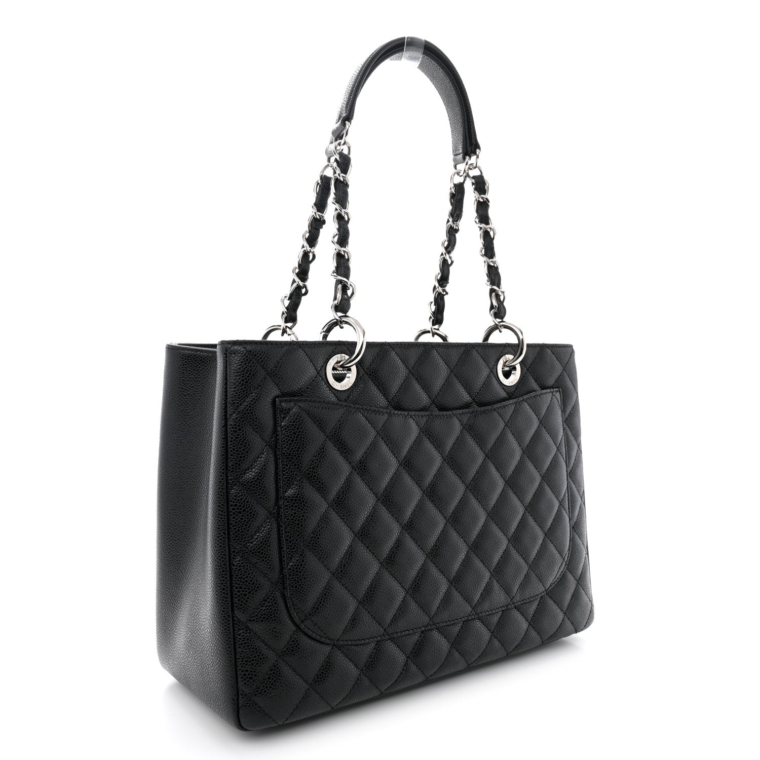 Chanel Caviar Quilted Grand Shopping Tote GST Black 3 of 13