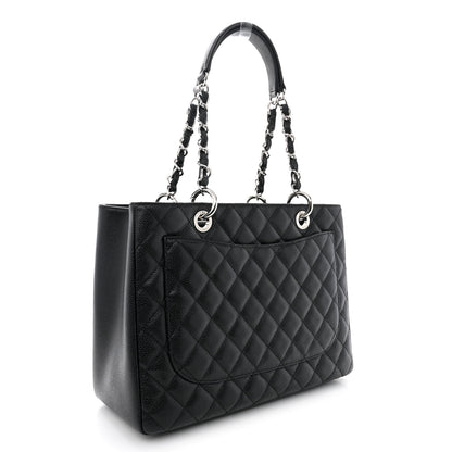 Chanel Caviar Quilted Grand Shopping Tote GST Black 3 of 13