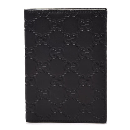 Gucci Guccissima Passport Case Black 1 of 7