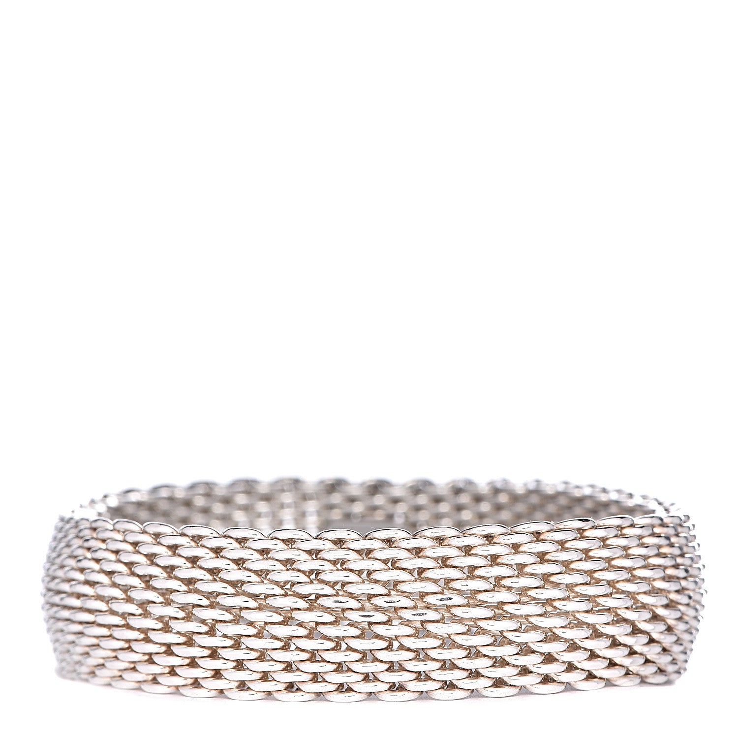 Tiffany Sterling Silver Somerset Mesh Bracelet 1 of 4