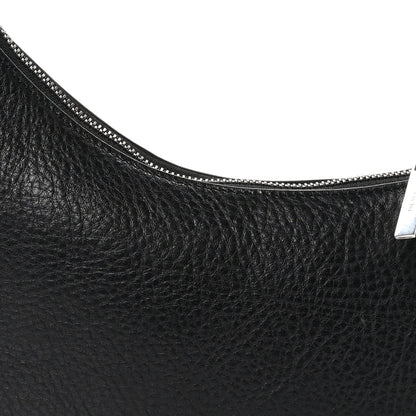 The Row Grained Calfskin Half Moon Shoulder Bag Black 7 of 11