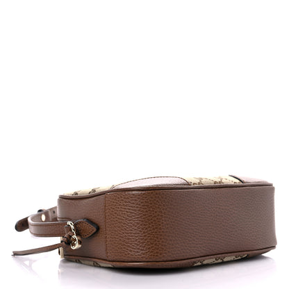 Gucci Monogram Mini Bree Messenger Bag Beige Tabacco 4 of 10