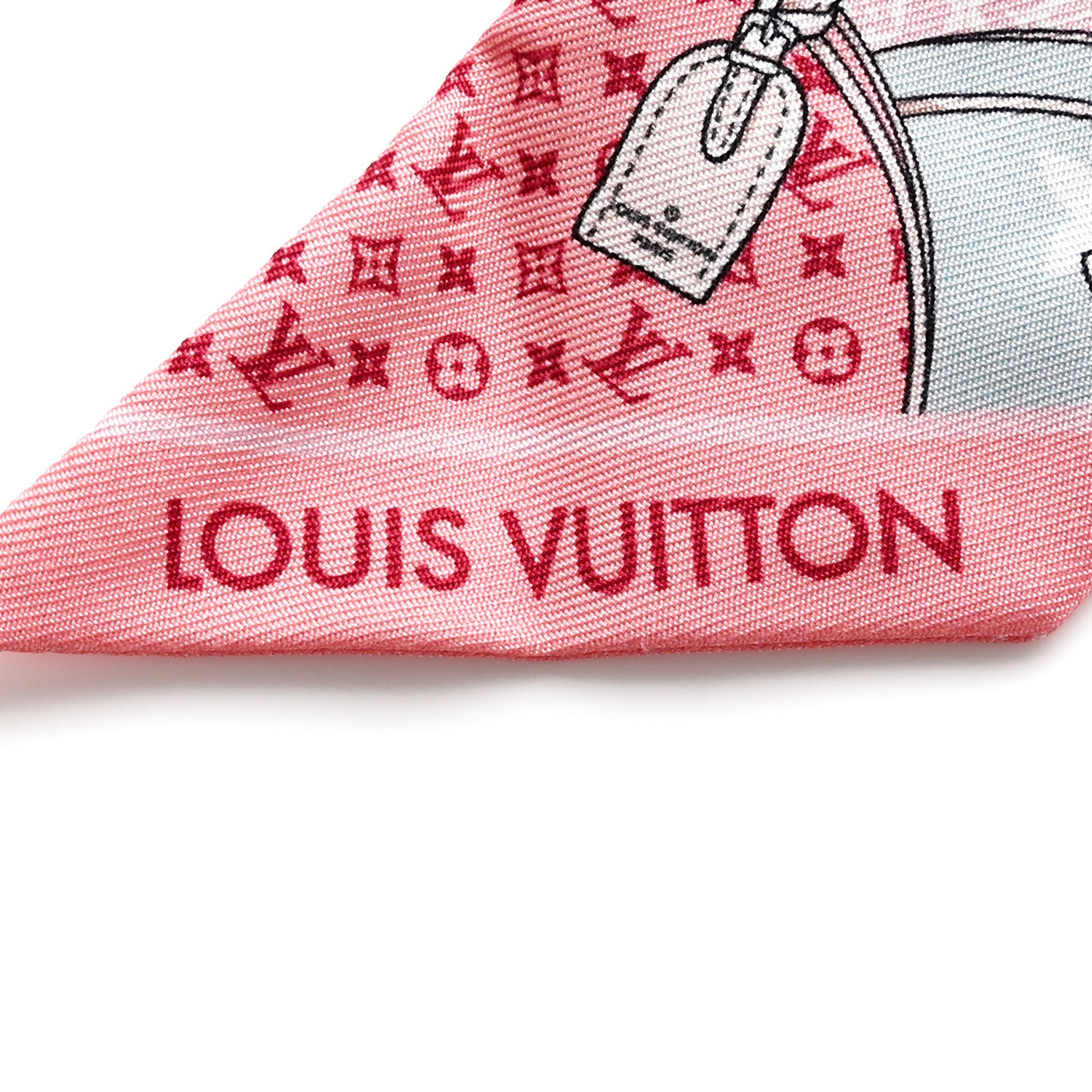 Louis Vuitton Silk Monogram Let's Go BB Bandeau Pink 2 of 3