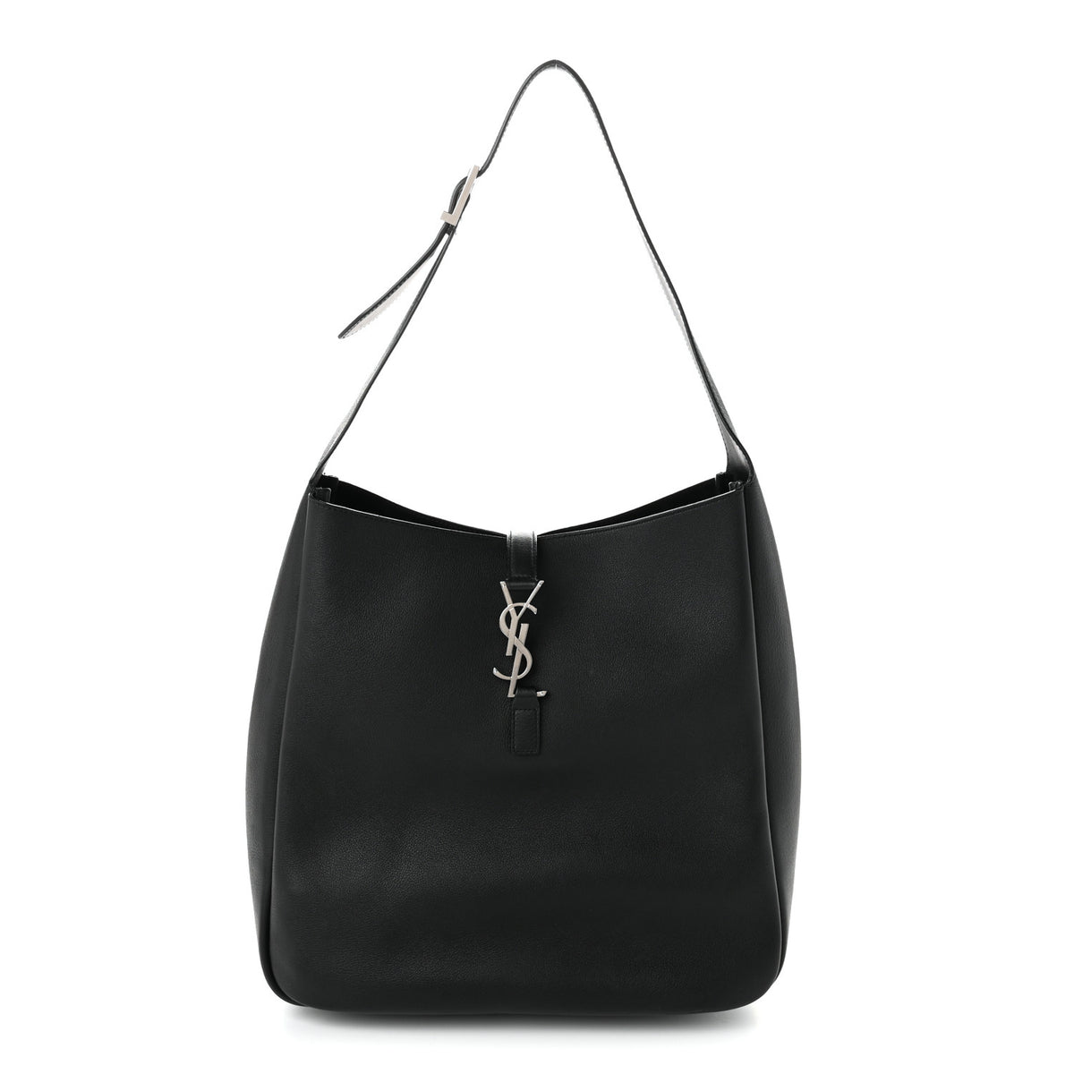 Smooth Calfskin Large Le 5 A 7 Soft Hobo Black