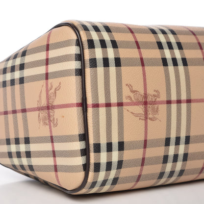 Burberry Haymarket Check Small Chester Bowling Bag Chocolate 8 of 9