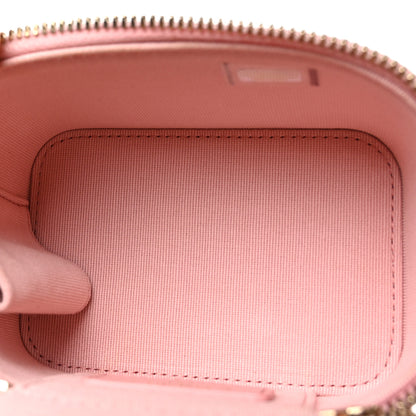 Chanel Caviar Quilted Mini Vanity Case With Chain Pink 5 of 10