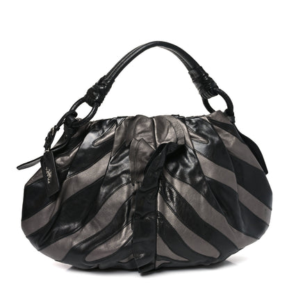 Prada Vitellino Mordo Hobo Graphite 1 of 9