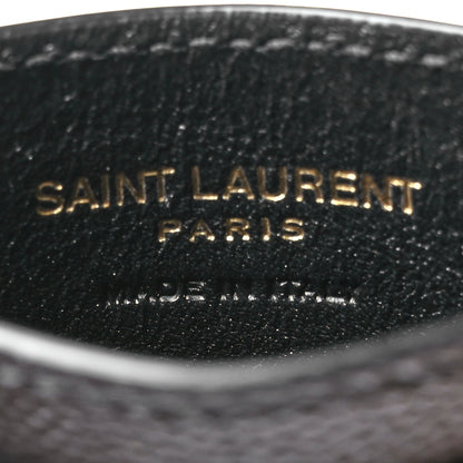 Saint Laurent Grain De Poudre Card Case Black 6 of 8