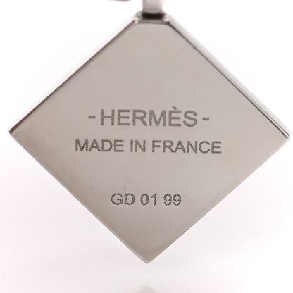 Hermes Palladium Medor Folk Earrings Rouge H 4 of 5