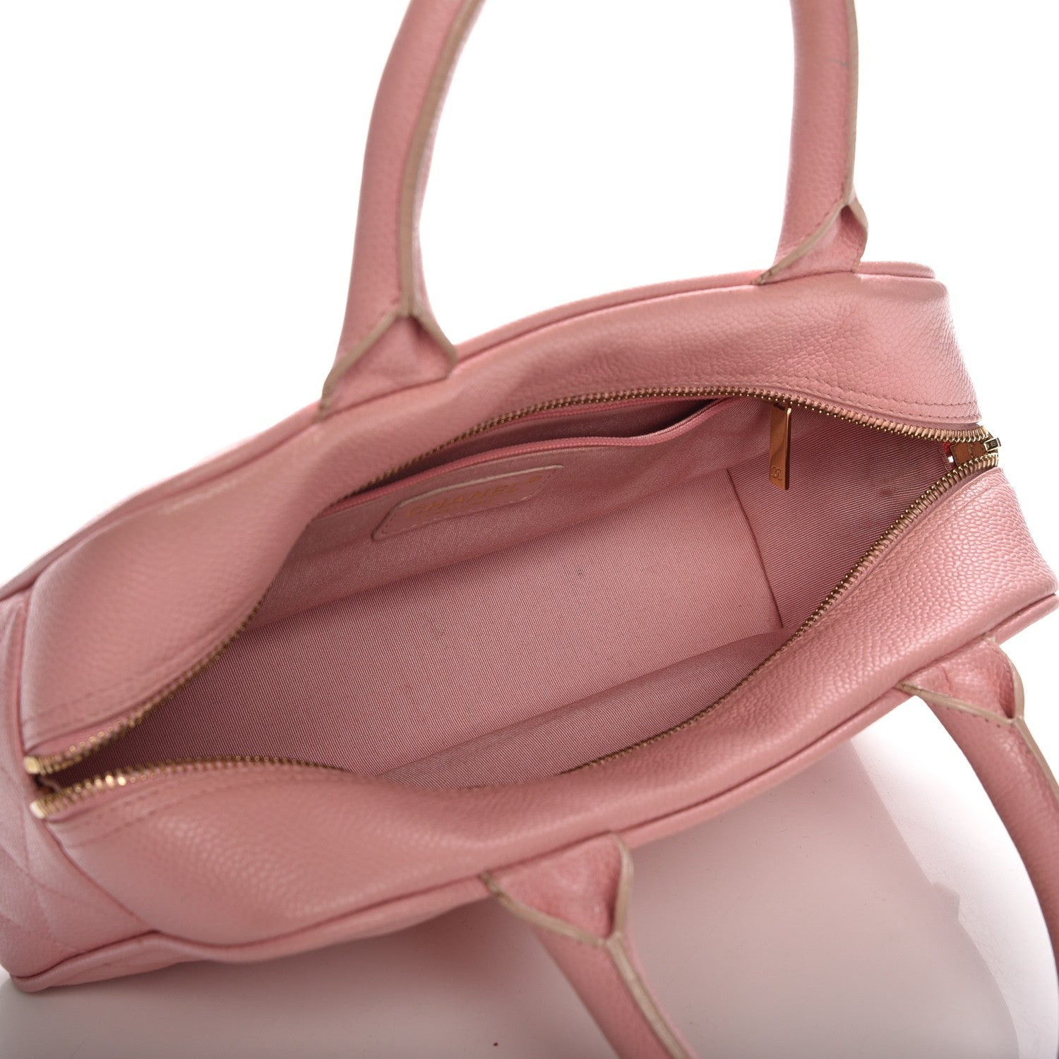 Chanel Caviar Quilted Small Bowler Pink 5 of 10