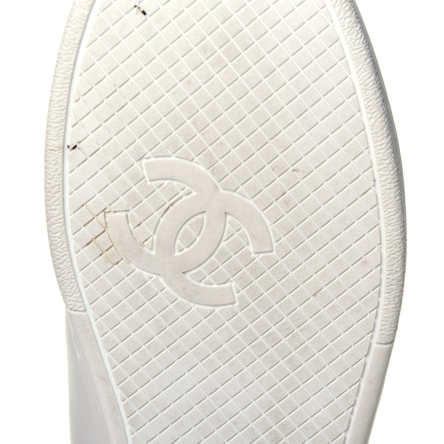 Calfskin CC Womens Sneakers 41 White