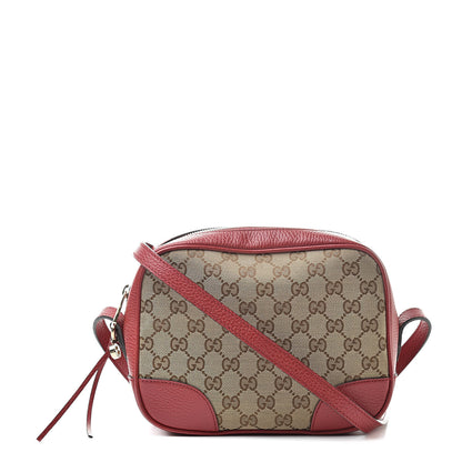 Gucci Monogram Mini Bree Messenger Bag Red 1 of 11