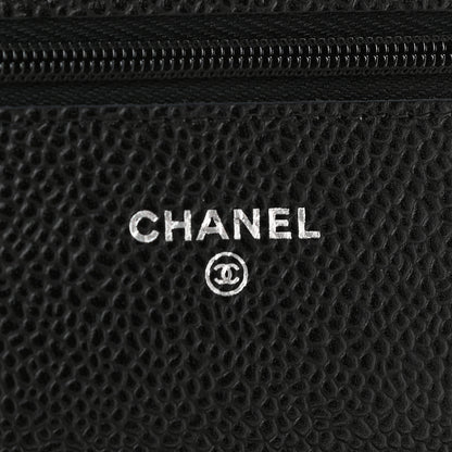 Chanel Caviar Quilted Wallet On Chain WOC Black 6 of 10