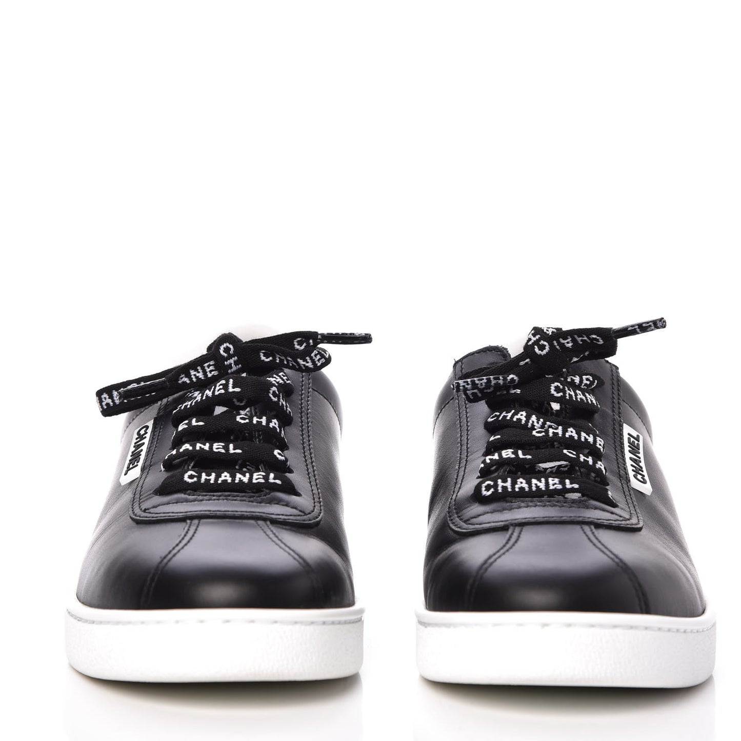 Calfskin CC Sneakers 36.5 Black
