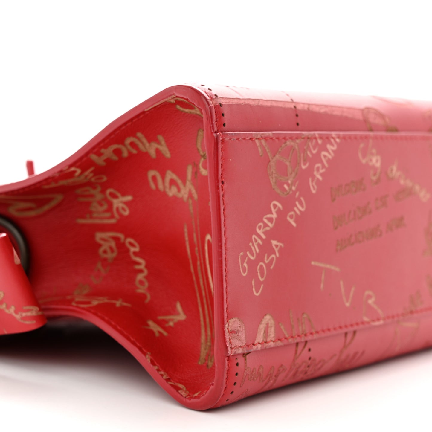 Calfskin Love Perforated Blackout Hardware S City Rouge Profond