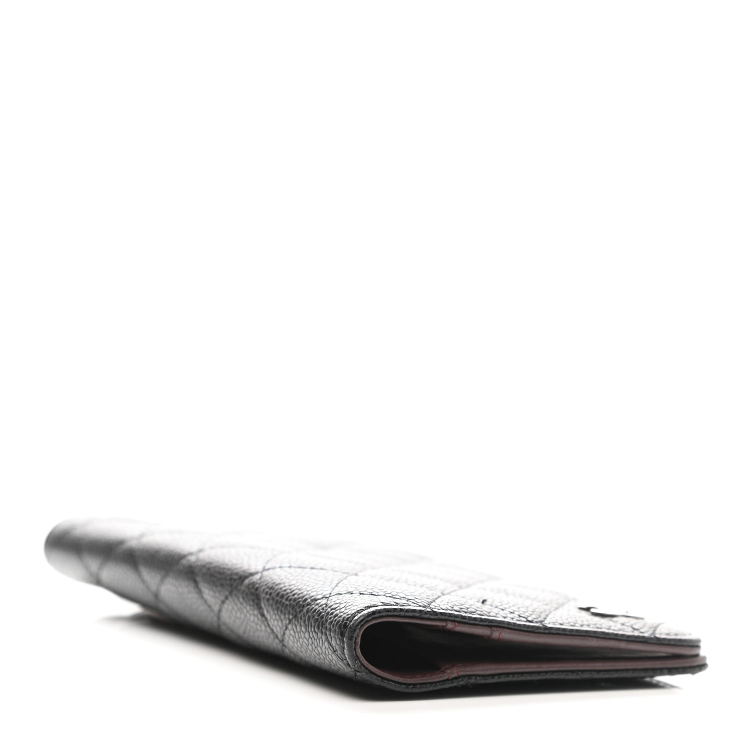 Caviar Quilted Medium Agenda Cover Black