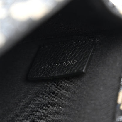 Christian Dior Oblique Grained Calfskin Mini Gallop Bag With Strap Black Beige 7 of 11