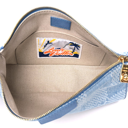 Louis Vuitton Damier Denim 3D Pochette Accessoire XL Blue 5 of 13