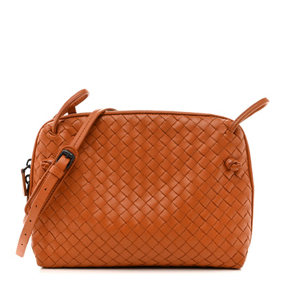Bottega Veneta Nappa Intrecciato Nodini Crossbody Messenger Noce 1 of 16