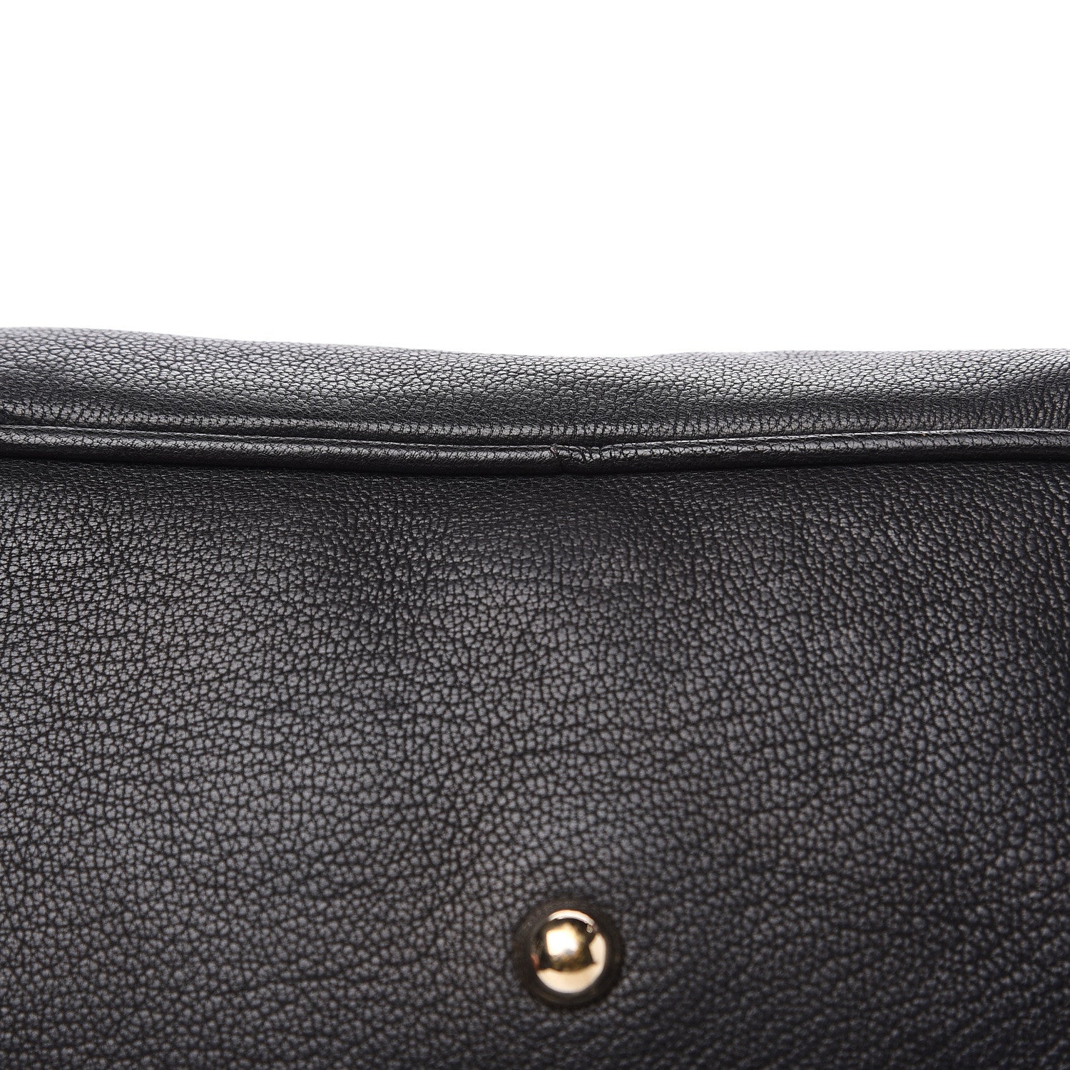 Gucci Pebbled Calfskin Chain Web Shoulder Bag Black 9 of 11