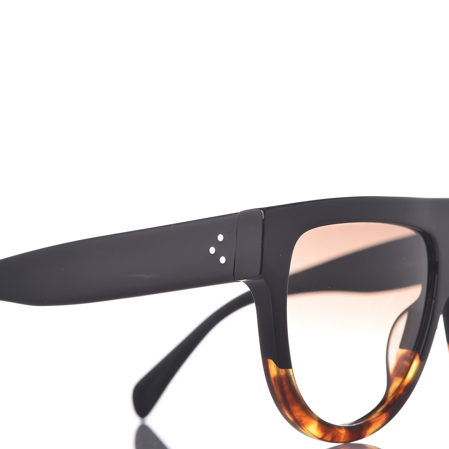 Celine Shadow Sunglasses CL 41026/S Black Havana 5 of 7