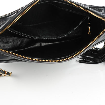 Chanel Lambskin Quilted Tassel Camera Case Black 7 of 10