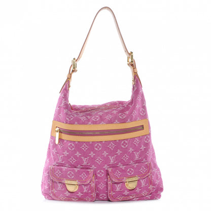 Louis Vuitton Denim Baggy GM Fuchsia 1 of 7