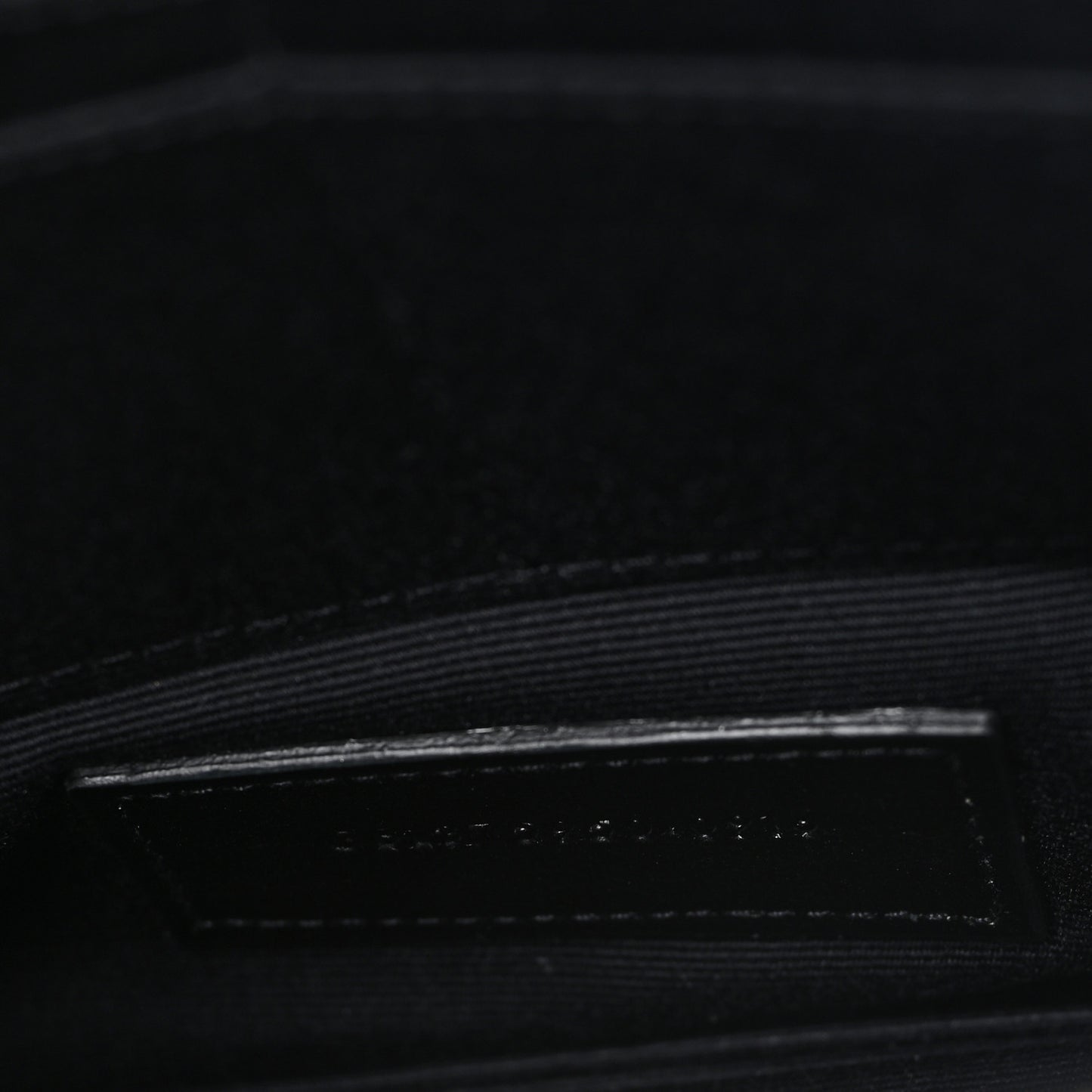 Calfskin Crocodile Embossed Zip Mini Tablet Sleeve Black
