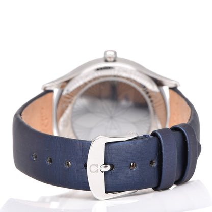 Omega Stainless Steel Satin Diamond Bezel 36mm De Ville Tresor Quartz Watch White 428.17.36.60.04.001 4 of 10