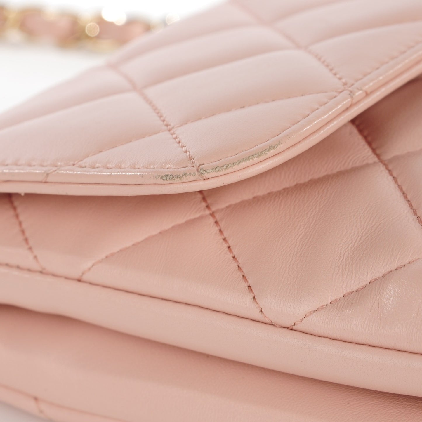 Lambskin Quilted Trendy CC Flap Pink