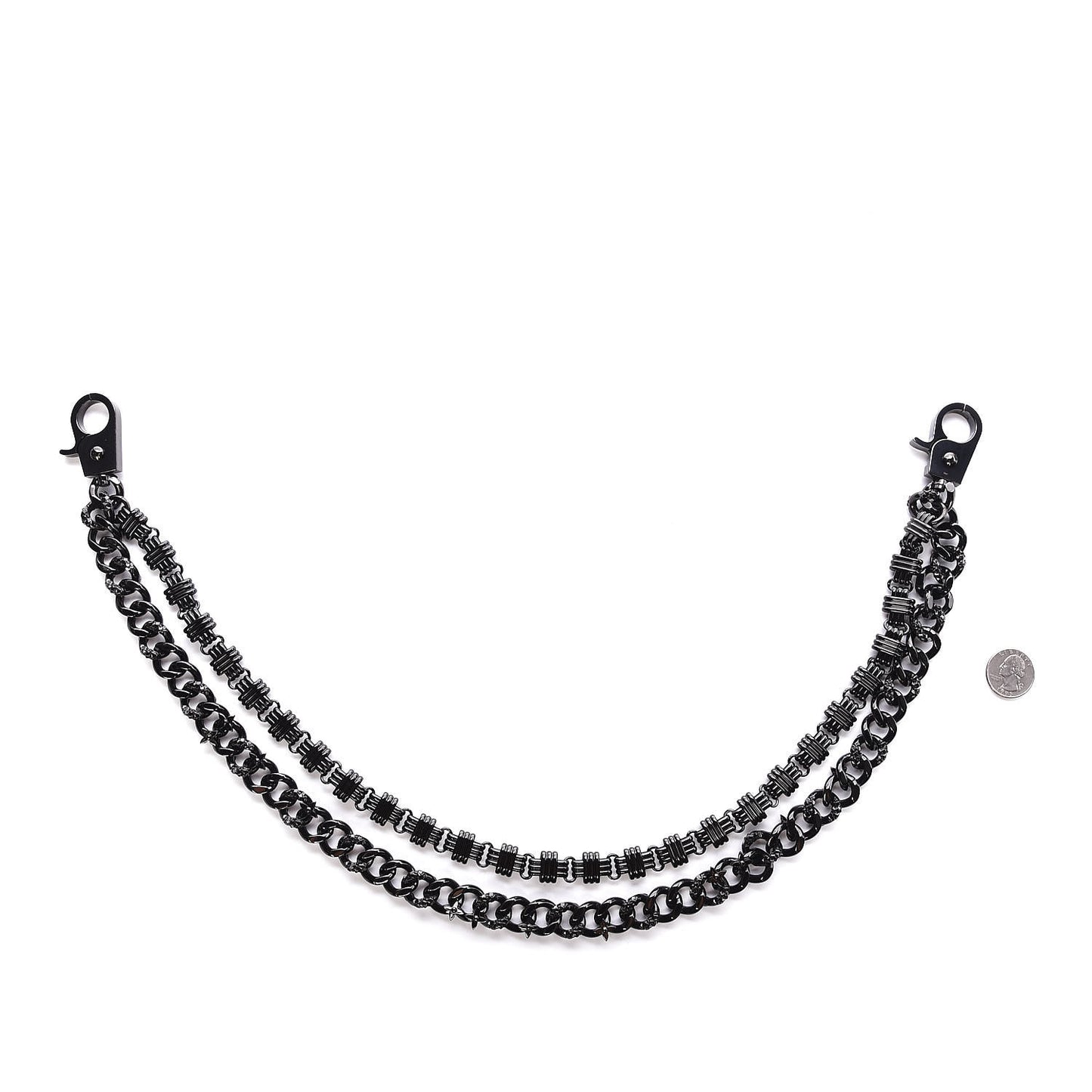 Black As Night Chain Jean Charm