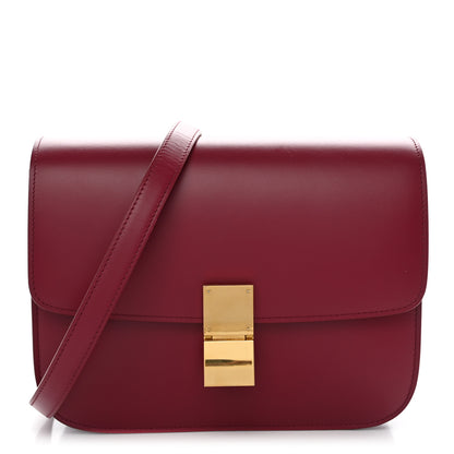 Celine Box Calfskin Medium Classic Box Flap Bag Raspberry 1 of 10