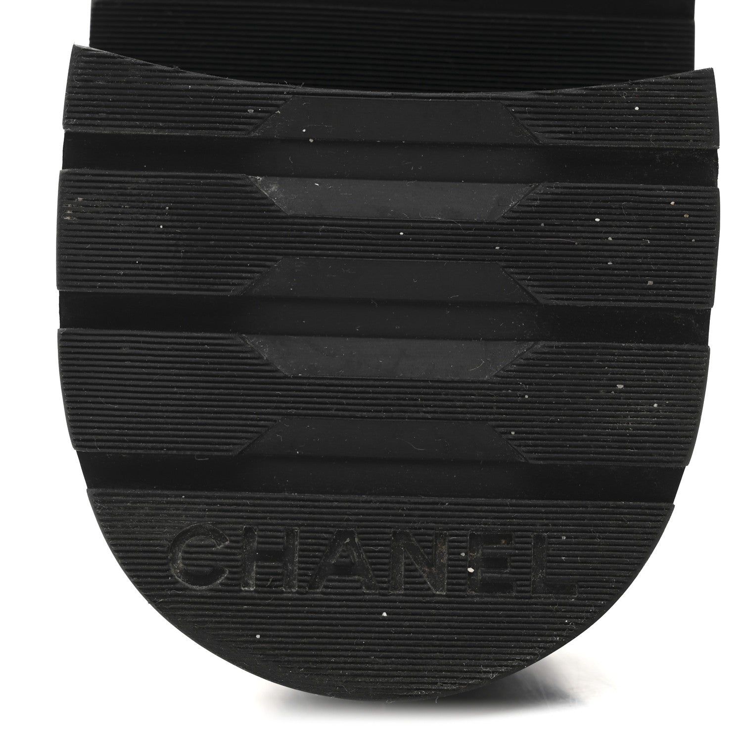 Chanel Fabric Grosgrain Quilted Cap Toe Lace Up Combat Boots 39 Grey Black 9 of 9