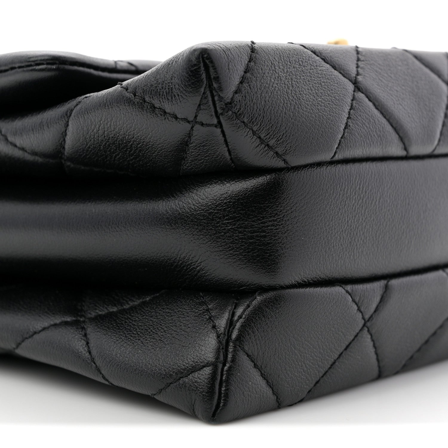 Chanel Calfskin Quilted Belt Chain Flap Black 9 of 11