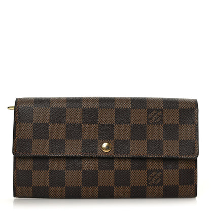 Louis Vuitton Damier Ebene Sarah Wallet 1 of 9