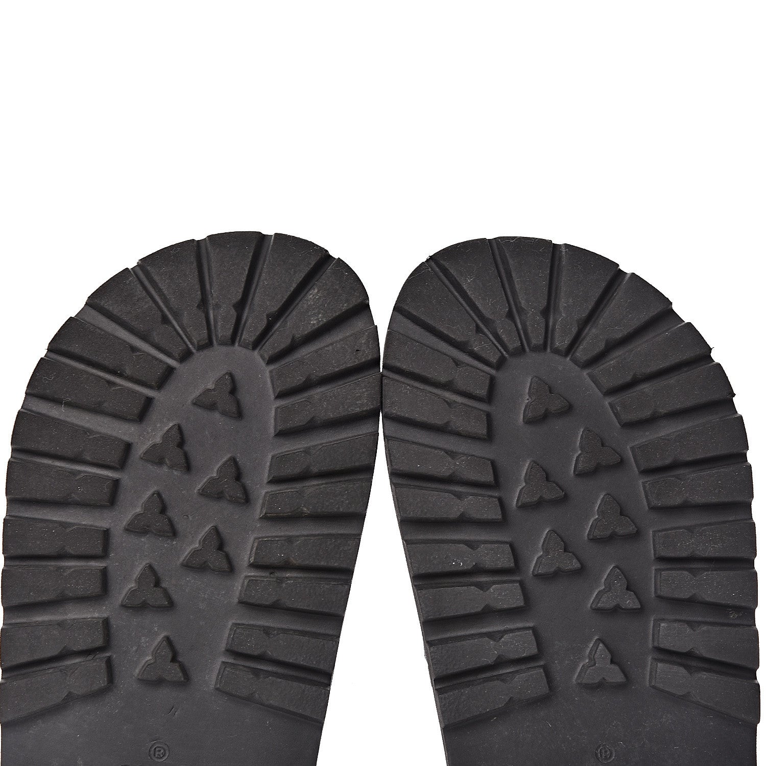 Gucci Rubber Web Mens Lug Sole Slide Sandals 6 Black Green Red 8 of 16