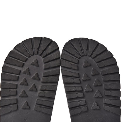 Gucci Rubber Web Mens Lug Sole Slide Sandals 6 Black Green Red 8 of 16