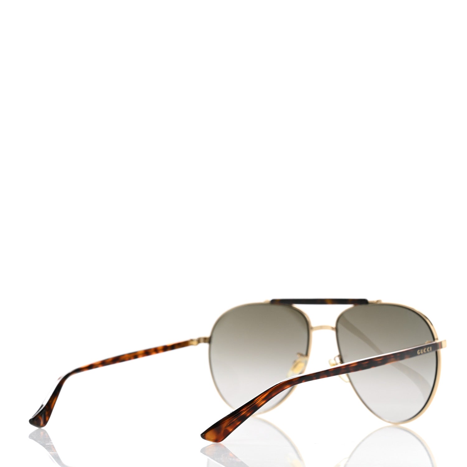 Gucci Aviator Sunglasses GG0014S Brown 4 of 6