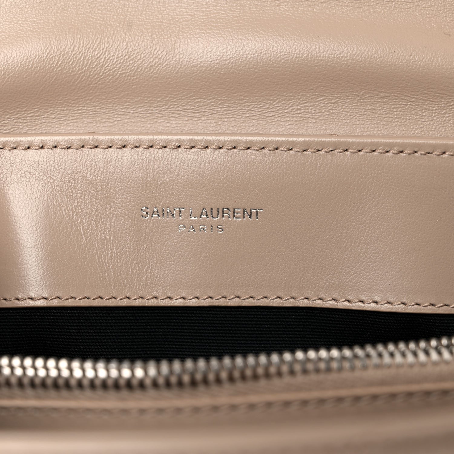 Saint Laurent Calfskin Y Quilted Monogram Small Loulou Chain Satchel Light Natural 7 of 16