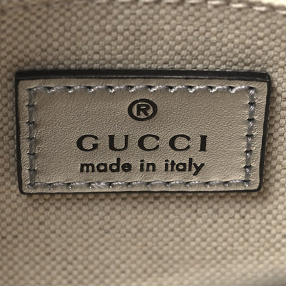 Gucci Metallic Sakai Be Green Calfskin Diagonal Stitched Small Blondie Shoulder Bag Silver 6 of 10