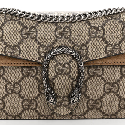 Gucci GG Supreme Monogram Super Mini Dionysus Shoulder Bag Taupe 7 of 9