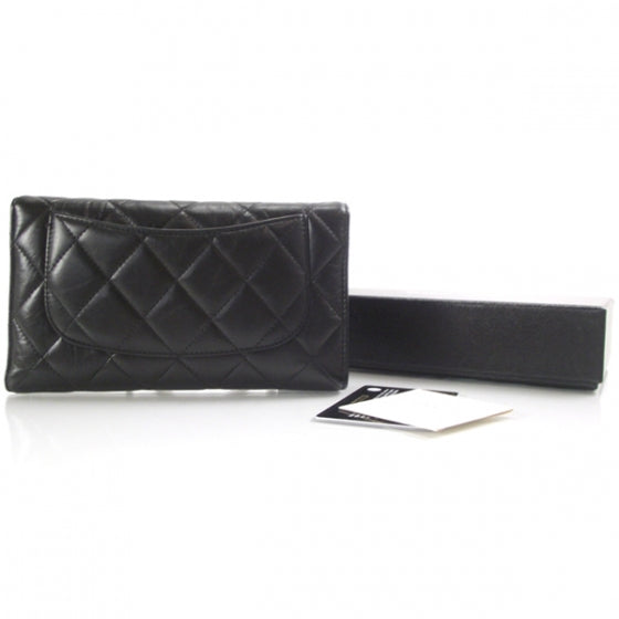 Lambskin Mademoiselle Reissue Wallet Black