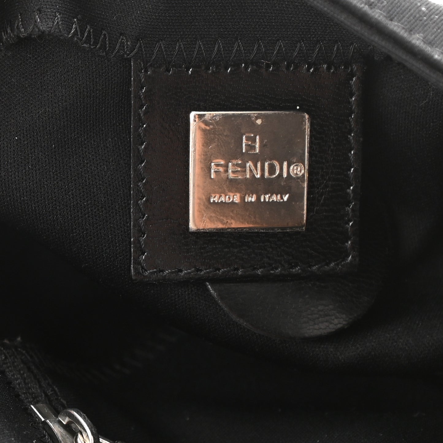 Nylon Baguette Bag Black