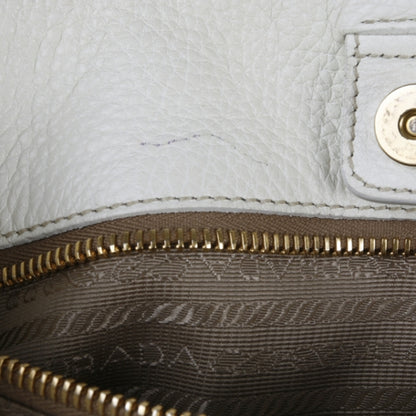 Prada Jacquard Canvas Logo Studded Tote 8 of 15