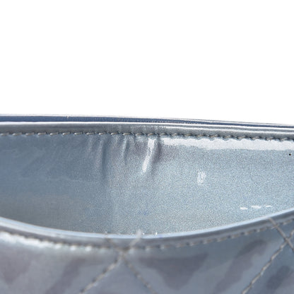 Chanel Patent Calfskin Quilted Card Holder Light Blue 17 of 17