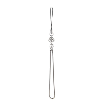Chanel Crystal Camellia Phone Strap Charm 1 of 4