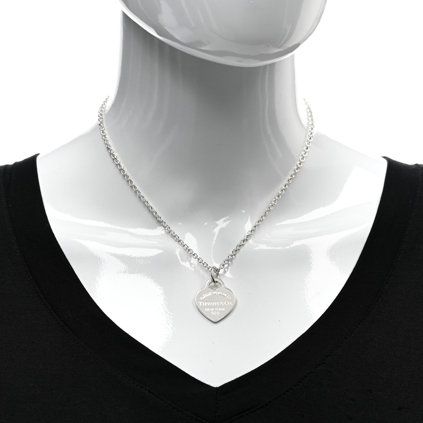 Sterling Silver Medium Return To Tiffany Heart Pendant Necklace