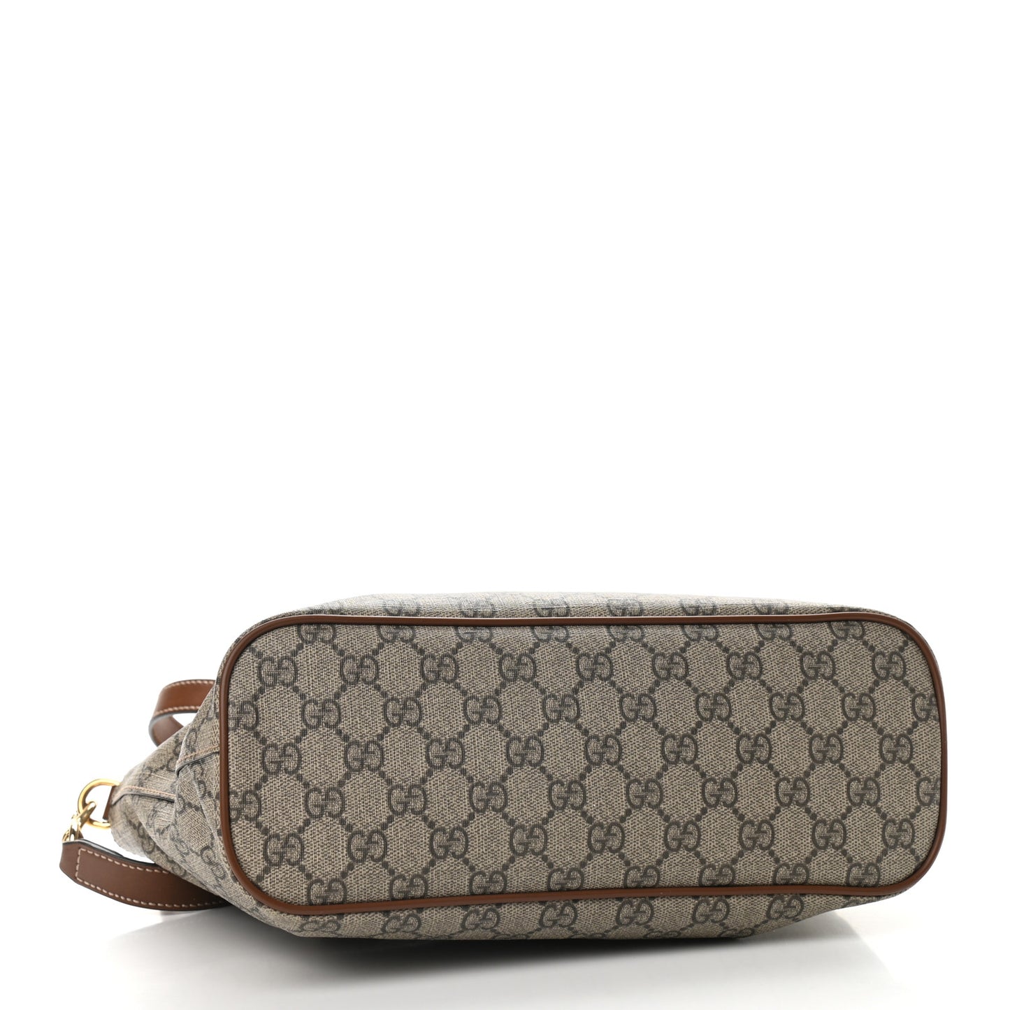 Soft GG Supreme Monogram Small Crossbody Tote Beige Cuir