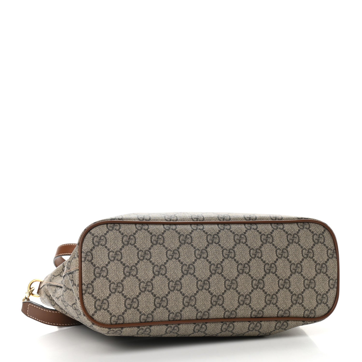 Gucci Soft GG Supreme Monogram Small Crossbody Tote Beige Cuir 4 of 11