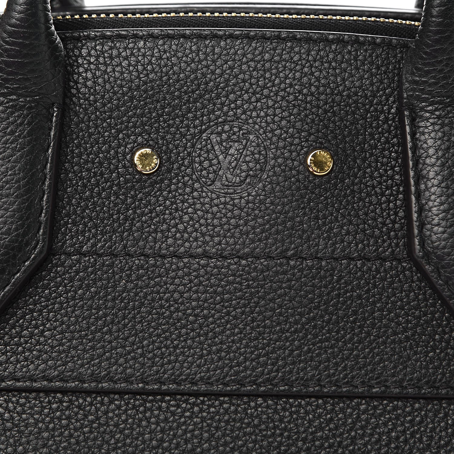 Louis Vuitton Calfskin Studded City Steamer MM Black 11 of 15